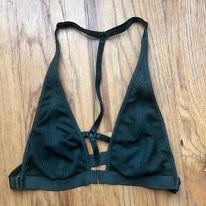 Free People Forest Green Bralette